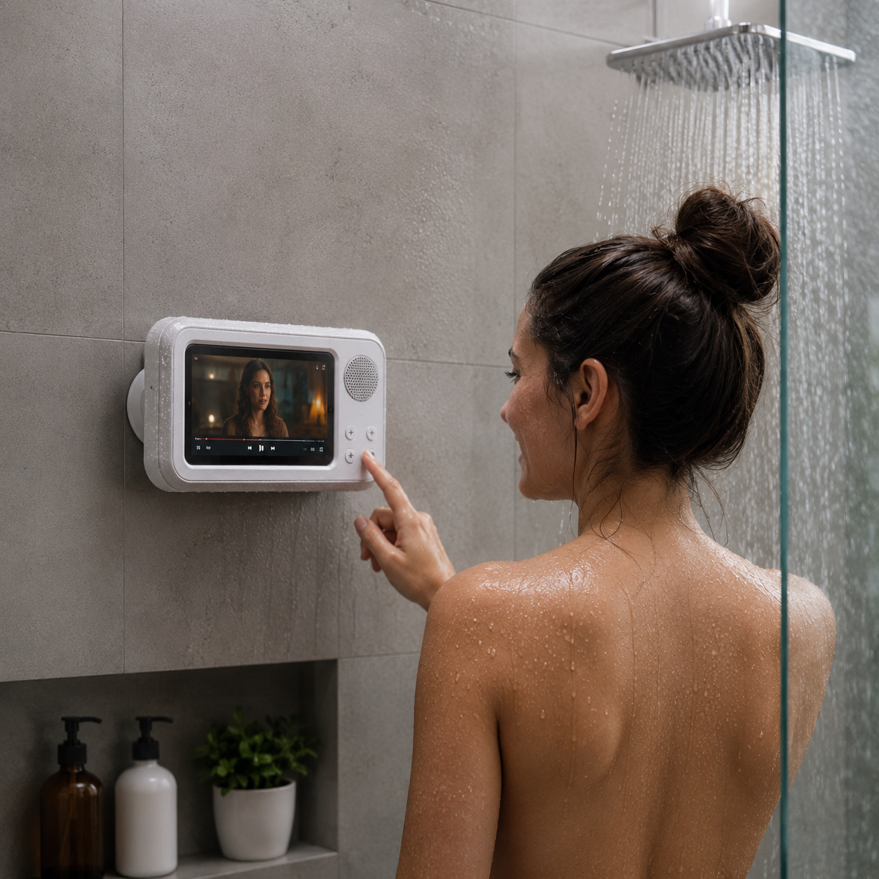 ShowerScreen: Vos vidéos. Vos musiques. Même sous la douche.